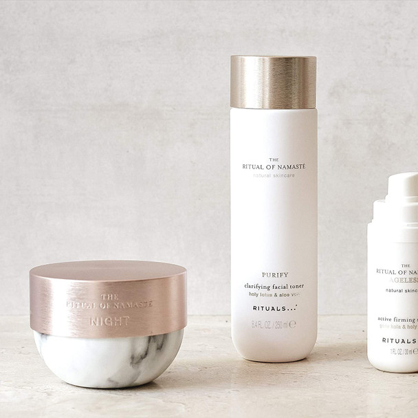 RITUALS Namaste Natural Anti-Aging Night Cream - Face Moisturizer with Saffron Flower & Wild Indigo - 1.6 Fl Oz