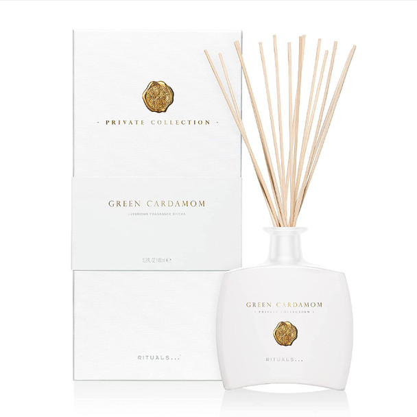 RITUALS Green Cardamom Luxury Oil Reed Diffuser Set - Fragrance Sticks with Cardamom, Mandarin, Amber & Musk - 15.2 Fl Oz