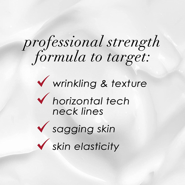 Dermelect Self-Esteem Neck Firming Lift Professional for Neck - Anti Aging Cream with AHA BHA  Agefinity Squalene  Green Tea Toning Hydrating Firming  Tech Neck 2 oz