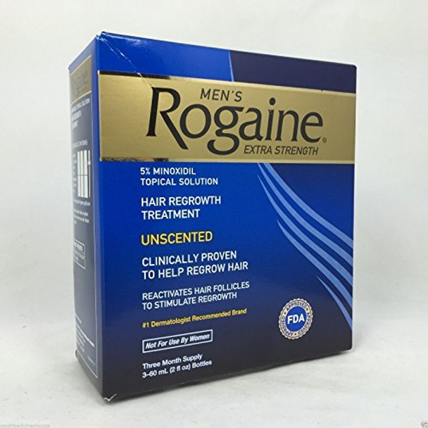 Rogaine Men's Extra Strength Hair Regrowth Treatment, Unscented