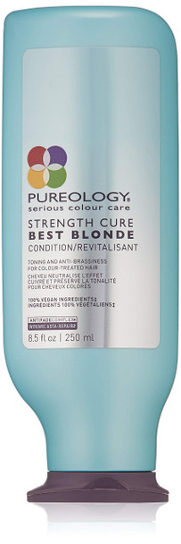 Pureology Strength Cure Best Blonde Purple Conditioner | Restore & Tone | Sulfate-Free | Vegan