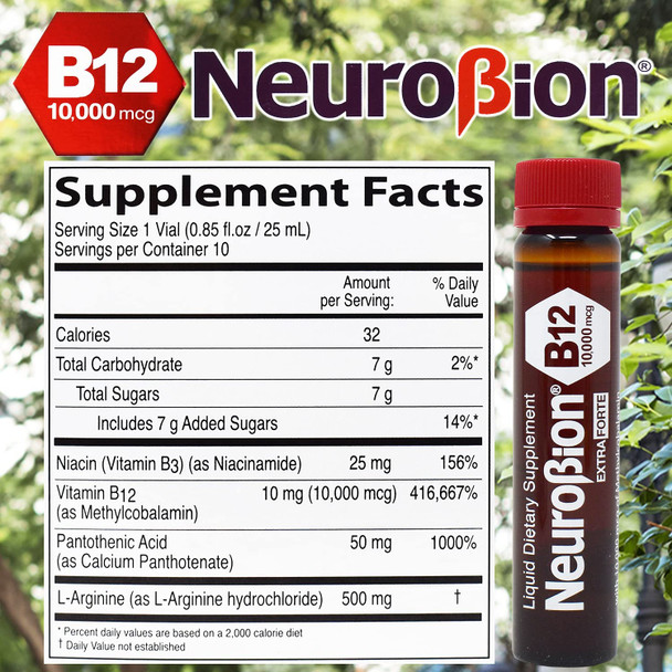 Neurobion Extra Forte B12 10,000 mcg Vials - Extreme Powerful B12 - 10 Vials per Box