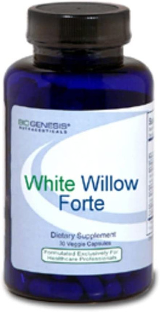 Biogenesis White Willow Forte Veg Capsules, 30 Count