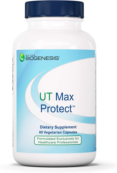 Nutra BioGenesis - UT Max Protect - Cranberry Extract, D-Mannose, Uva Ursi and Vitamin A for Urinary Tract Support, Kidney Health, and Bladder Comfort - Gluten Free, Vegan, Non-GMO - 60 Capsules