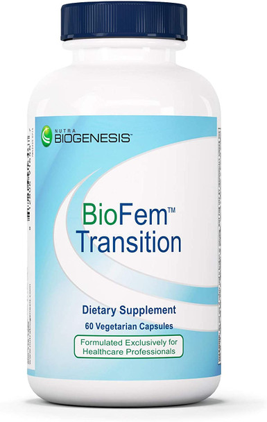 Nutra BioGenesis - BioFem Transition - DHEA, Pregnenolone, Wild Yam, and Dong Quai for Menopause Support - Gluten Free, Vegan, Non-GMO - 60 Capsules