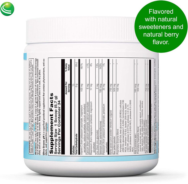 Nutra BioGenesis - Ultra Greens pH - Superfood Powder Dietary Supplement with Organic Spirulina, Kelp, Enzymes and Minerals - 6.8 Ounce