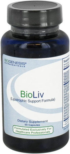 BioGenesis Nutraceuticals - BioLiv Lipotrophic Support Formula - 90 Capsules