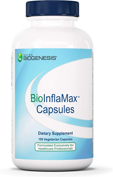 Nutra BioGenesis - BioInflaMax Capsules - Turmeric, Boswellia, and Ginger to Help Support Body's Normal Inflammatory Response - Gluten Free, Vegan, Non-GMO - 150 Capsules