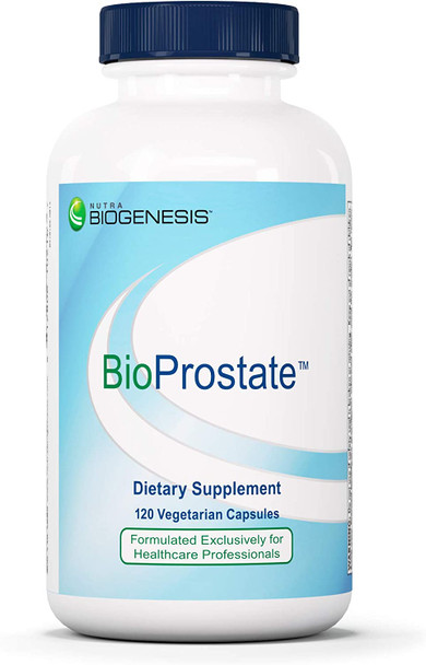 Nutra BioGenesis - BioProstate - Saw Palmetto, Beta-Sitosterol and Lycopene for Prostate Health and Urinary Tract Support - Gluten Free, Vegan - 120 Capsules