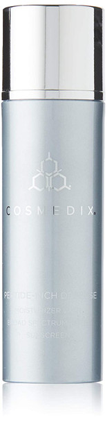 COSMEDIX Peptide Rich Defense Moisturizer with Broad Spectrum SPF 50 Sunscreen, Age-Defying Moisturizer, Deeply Nourishes Skin, Vitamin E & Botanical Extracts, Cruelty Free