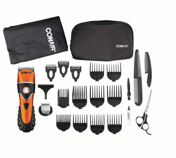 Conair 2-in-1 Clipper and Trimmer/The Chopper Complete Grooming System, 24pc, 50 settings
