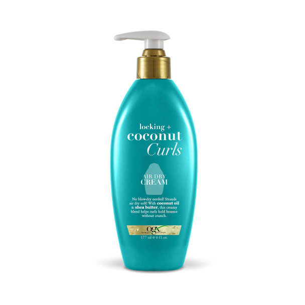 OGX Locking + Coconut Curls Air Dry Cream, 6 Ounce