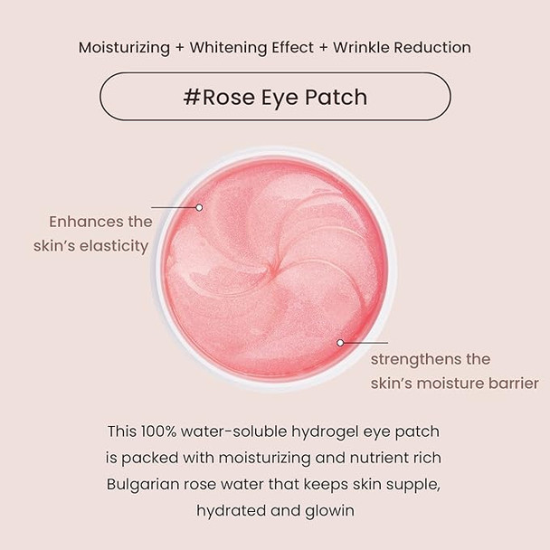 Heimish Bulgarian Rose Water Hydrogel Eye Patch 60 Ea