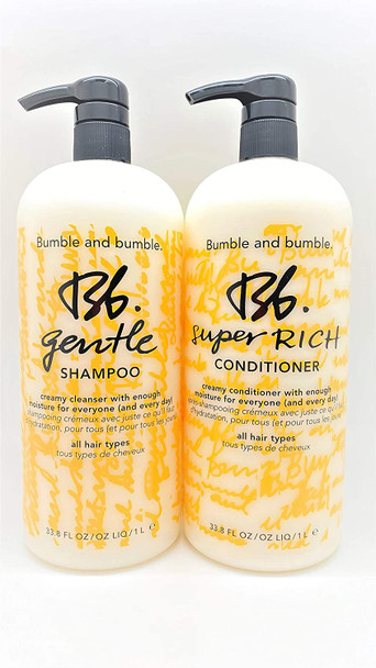 Bumble and Bumble Gentle Shampoo & Super Rich Conditioner Duo, (BBGSR-DUO), 1 Count (Pack of 2)
