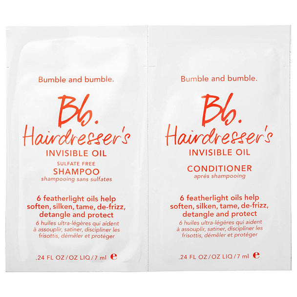 Bumble and Bumble Hairdresser's Invisible Oil Shampoo + Conditioner Travel Packette