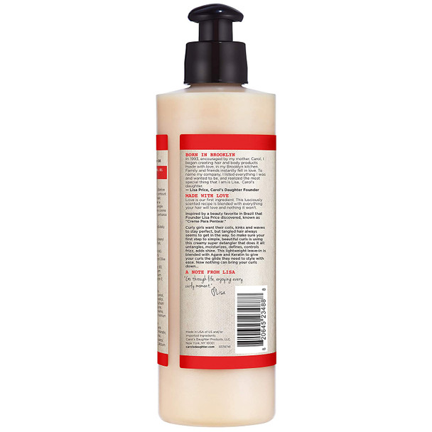 Curly Hair Products by Carol's Daughter, Hair Milk 4-in-1 Combing Creme For Curls, Coils and Waves, with Agave and Olive Oil, Hair Detangler, Curl Cream, 8 Fl Oz (Packaging May Vary)