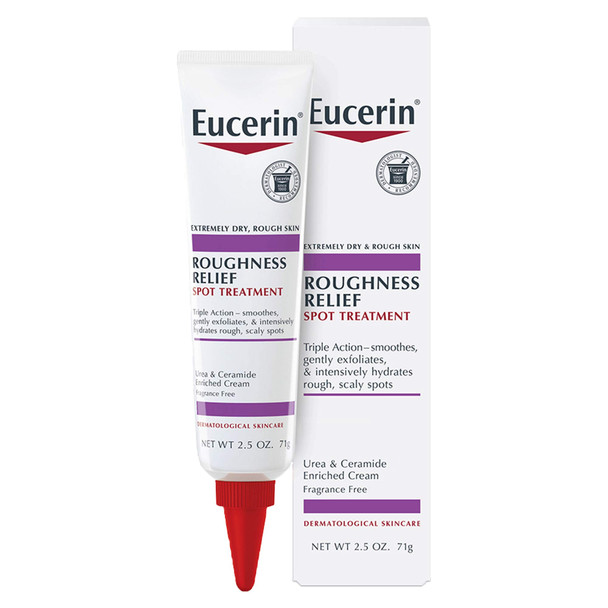 Eucerin Roughness Relief Spot Treatment, Targeted Treatment for Extremely Dry, Rough Skin, 2.5 oz Tube