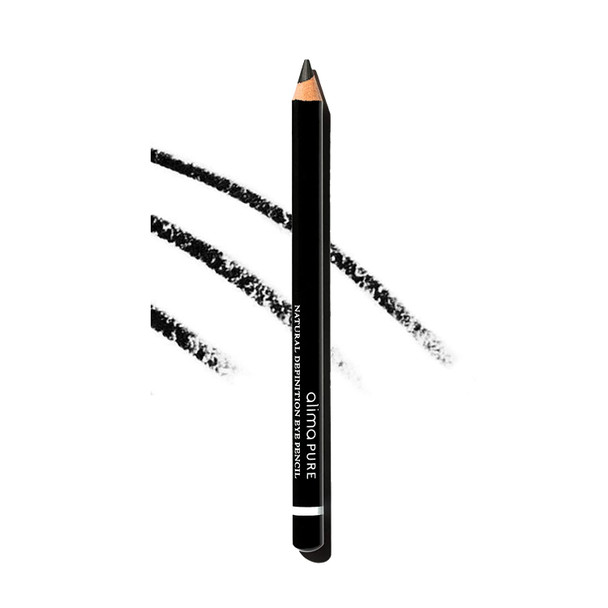 Alima Pure Natural Eye Pencil, Black Eyeliner With Jojoba Oil, Natural Look Black Eye Liner Pencil, Vegan Eyeliner Pencil, Eye Makeup black Eyeliner Ink (.04 oz/ 1.14 g)