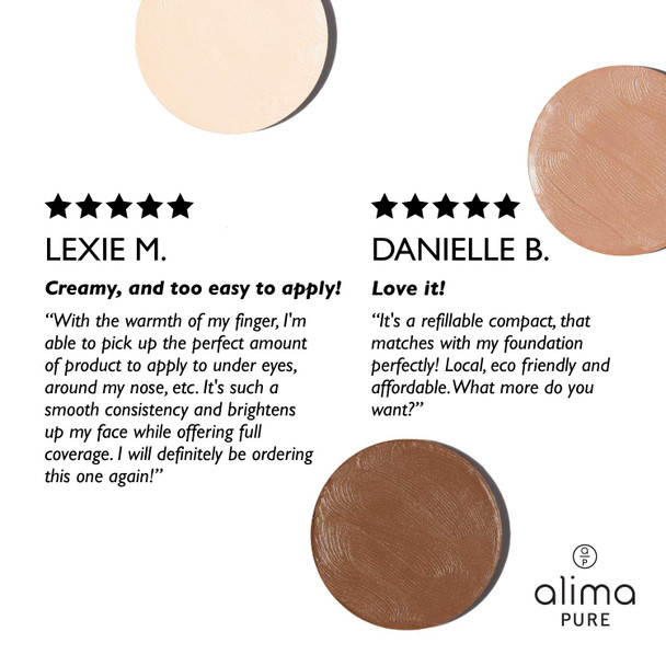 Alima Pure Cream Concealer Refill - Full Coverage Concealer - Color Corrector (0.08 oz/ 2.5 g) | Pearl