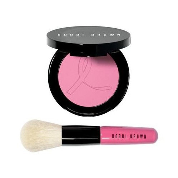 Bobbi Brown breast cancer awareness peony blush and brush set