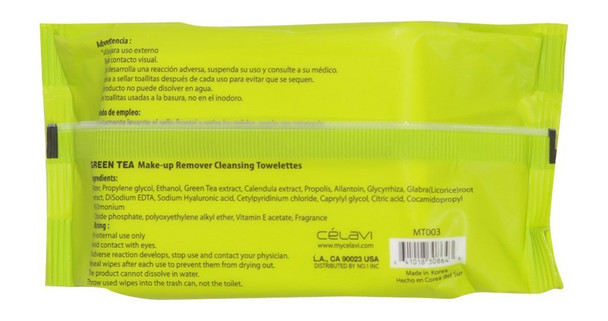 BEAUTY TREATS Makeup Remover Cleansing Tissues - Green Tea