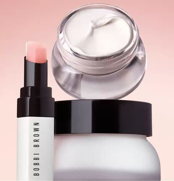 Bobbi Brown Skin is In Extra Skincare Set LIMITED EDITION ( Extra Repair Moisture Cream, Extra Eye Repair Cream, and Extra Lip Tint in Bare Pink )