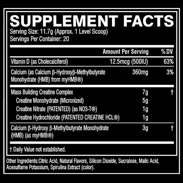 Cellucor M5 Ultimate Post Workout Powder Fruit Punch, Muscle & Strength Building Supplement, Creatine Monohydrate + Creatine Nitrate + Creatine HCL + HMB, 20 Servings, 8.6 Ounce