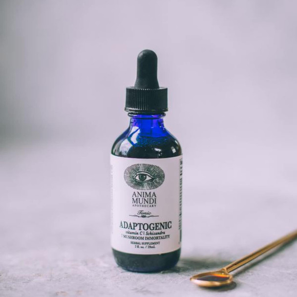 Anima Mundi Adaptogenic 7 Mushroom Drops - Adaptogenic Blend with Organic Mushroom Extracts - Liquid Immune Support Tincture with Reishi, Lion's Mane, Cordyceps & Chaga Mushroom Liquid Extract (2oz)