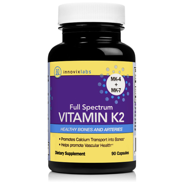 InnovixLabs Full Spectrum Vitamin K2  90 Capsules