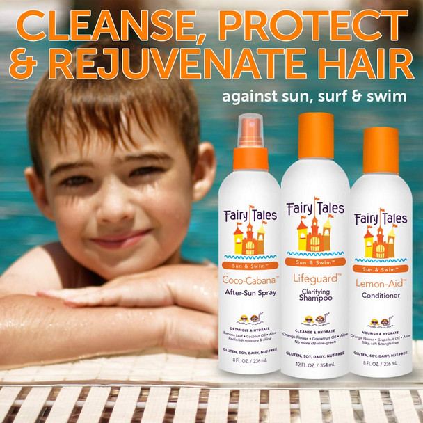 Fairy Tales Swimmer Conditioner for Kids - 32 oz | Made with Natural Ingredients in the USA | Replenish and Restore from Chlorine and Salt Damage | No Parabens, Sulfates, or Synthetic dyes