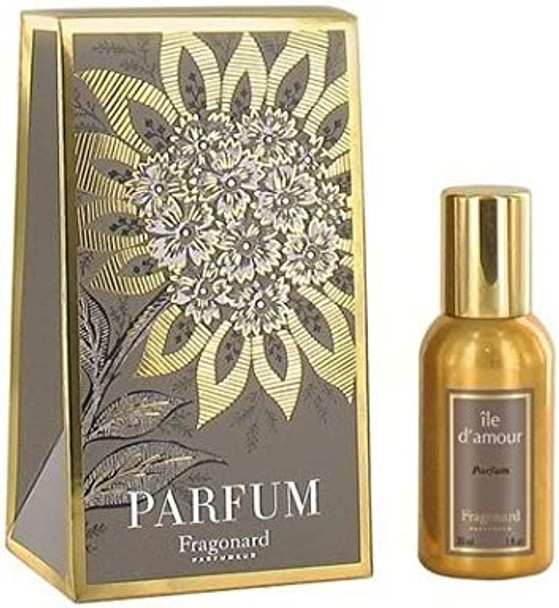 ILE D'AMOUR perfume (30ml) gilded alu natural spray by FRAGONARD 100% authentic original from PARIS FRANCE