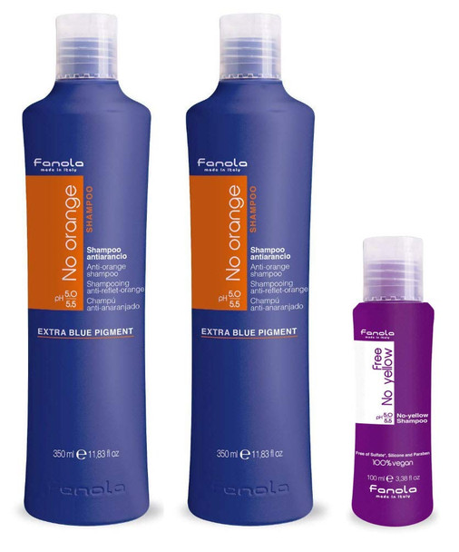 Fanola No Orange Shampoo Package (350 ml with Vegan)