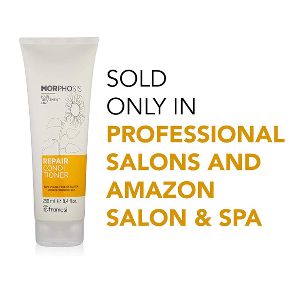 Framesi Morphosis Repair Conditioner with Sunflower Oil, Conditioner for Damaged Dry Hair or Color Treated Hair