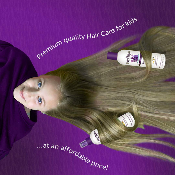 Fairy Tales Daily Cleanse Everyday Kids Shampoo + Conditioner set - Gentle Natural Defining Shampoo and Conditioner Tangle Free12 oz Conditioner