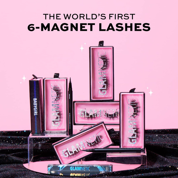 Glamnetic Magnetic Eyelashes - Babygirl & Venus | Short Magnetic Lashes, 60 Wears Reusable Faux Mink Lashes