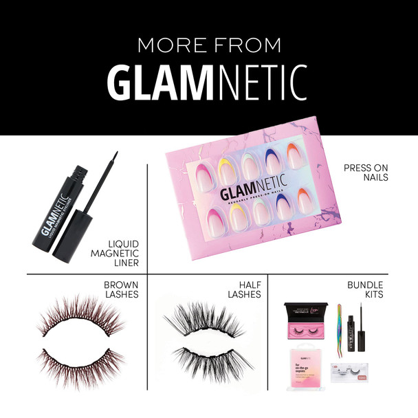 Glamnetic Magnetic Eyelashes - Vacay & Venus | 60 Wears Reusable High Volume Faux Mink Lashes