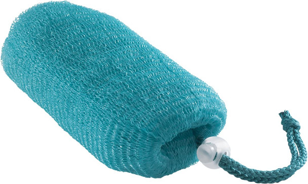 Freeman Net Soap Pouch, Exfoliating Mesh Body Scrubber, Bath & Shower Pouf Removes Dead Skin, Dirt, & Impurities, for Soap Bars, Mild Exfoliation, Self-Tan Prep, 1 Count