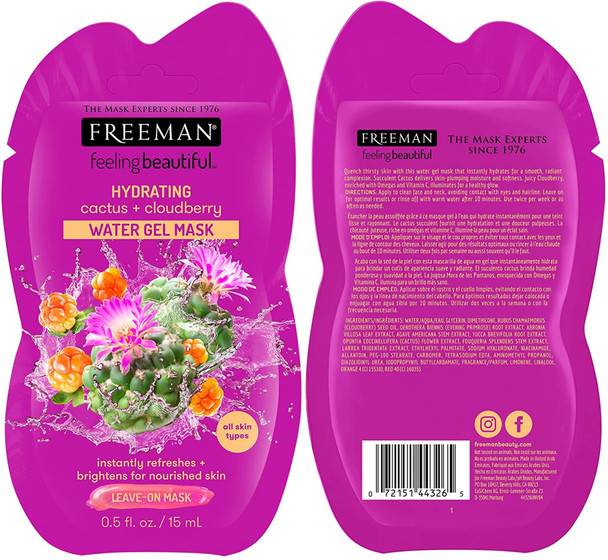 Freeman Beauty Facial Mask Skincare Variety Pack: Clay, Peel-Off, Gel, and Mud Beauty Face Masks, 18 Count