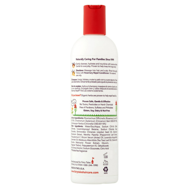 Fairy Tales Rosemary Repel Lice Shampoo- Daily Kids Shampoo for Lice Prevention, 12 Fl. Oz (Pack of 1)