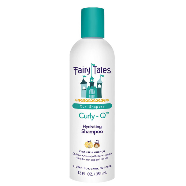 Fairy Tales Curly-q Daily Hydrating Shampoo for Kids - Shampoo For Curly Hair - Paraben Free, Sulfate Free, Gluten Free, Nut Free - 12 Oz