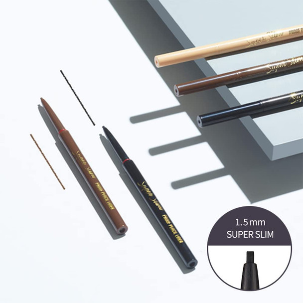 ETUDE Super Slim Proof Pencil Liner (#02 Brown) 21AD | Long-Lasting and Waterproof Eyeliner with Fine Elaborate Lines for More Precise Eye Makeup