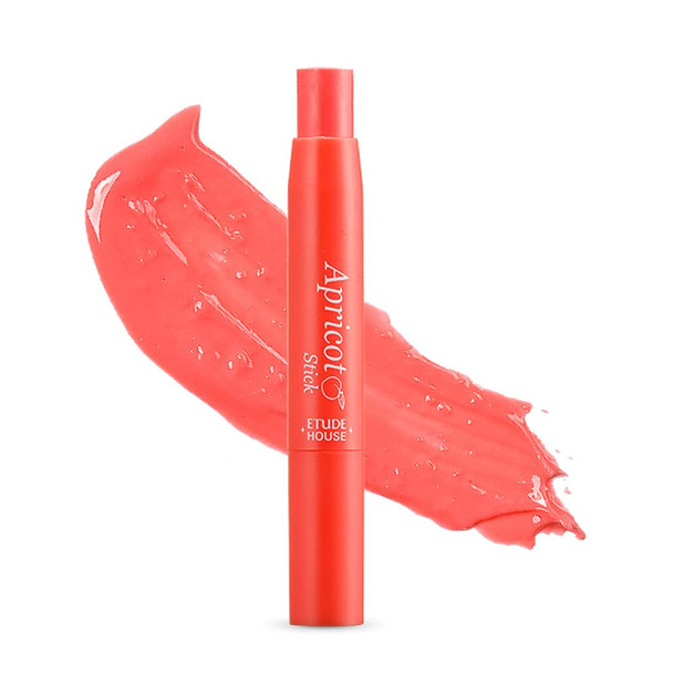 ETUDE Apricot Stick Gloss (#4 Fresh Apricot) (21AD) | Crayon-type Lip Gloss that Glides on your Lips and Contains Ceramide to Create a Moisturizing Barrier and Leaves a Sweet Fruit Scent