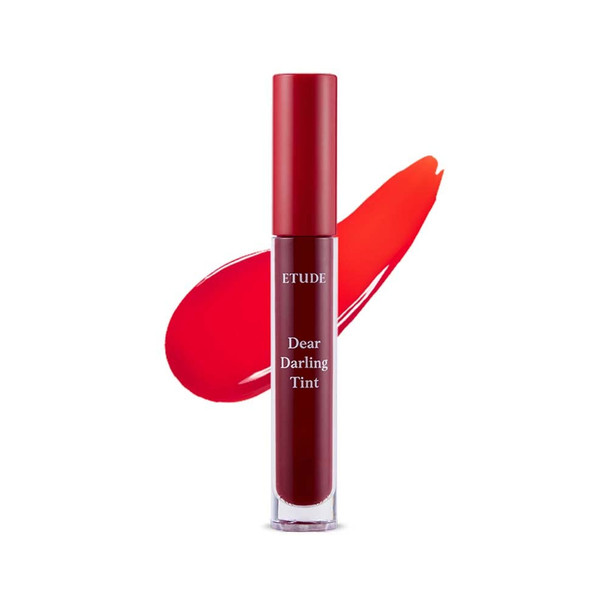 ETUDE Dear Darling Water Gel Tint (#OR204 Cherry Red) (21AD) | Long-lasting Effect up with Fruity, Juicy, Moist, and Vivid coloring