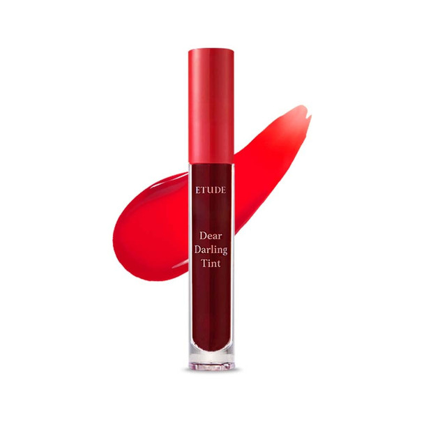 ETUDE Dear Darling Water Gel Tint (#RD301 Real Red)(21AD) | Long-lasting Effect up with Fruity, Juicy, Moist, and Vivid coloring