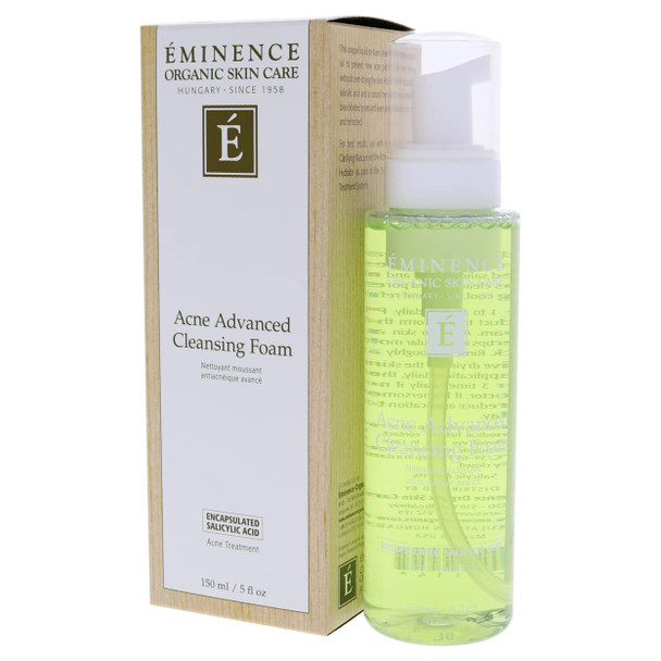 Eminence Organic Skincare 2114/EM Acne advanced cleansing foam 5 oz / 150 ml, 5.0 Ounce