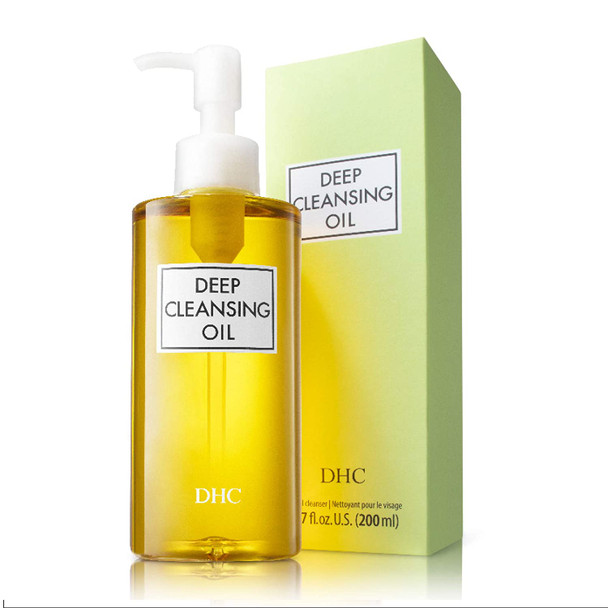 DHC Classic Double Cleanse, includes Deep Cleansing Oil 6.7 fl. oz. & Mild Soap 3.1 oz. Facial Cleansing Oil & Bar, Makeup Remover with Zero Residue, Gentle and Hydrating Japanese Double Cleanse