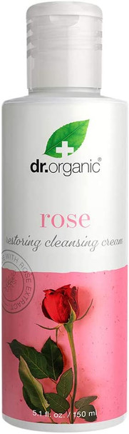 Dr.Organic Restoring Cleansing Cream with Organic Rose Extract, 5.1 fl oz
