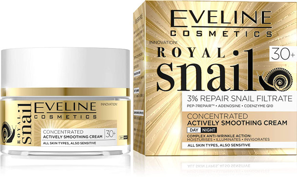 Eveline Cosmetics Royal Snail Active Even Day/Night Cream 30+ 50 ml