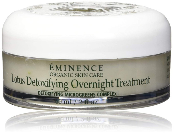 Eminence Organic Skincare Lotus Detoxifying Overnight Treatment, 2 Fl Oz