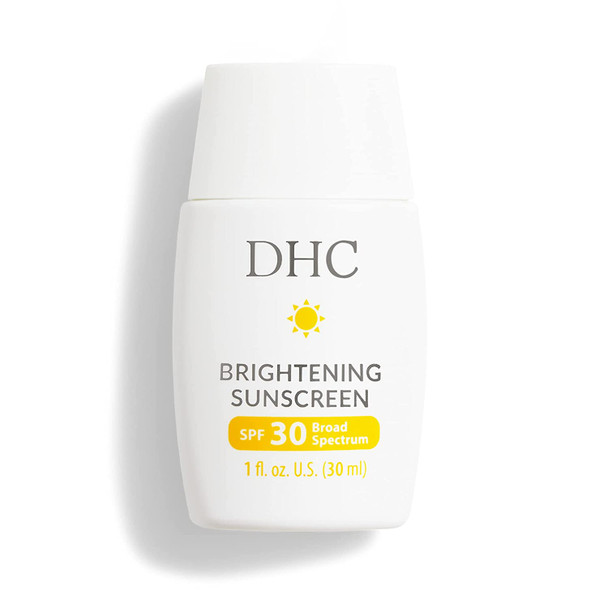 DHC Brightening Sunscreen SPF 30 Broad Spectrum, Mineral-Based, Brightening, Premature aging, Fragrance and Colorant Free, Ideal for All Skin Types, 1 fl. oz.